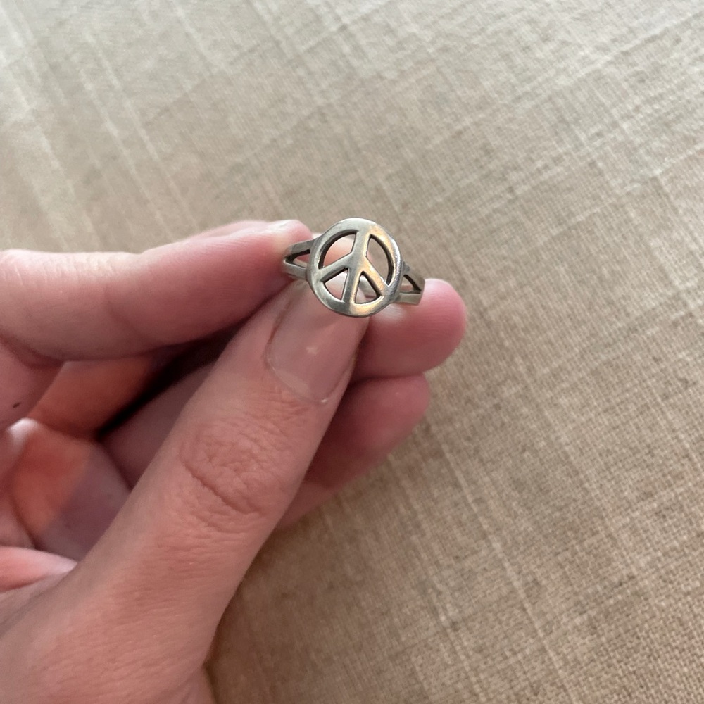 Sterling Sterling Peace Ring